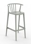 Resol Woody Alto - Outdoor Barhocker: Green Grey