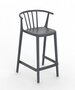 Resol Woody Medio - Outdoor Barhocker: Dark Grey