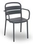 Resol Como Armchair - Garten Armlehnstuhl: Dark Grey