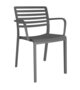 Resol Lama Armchair - Garten Armlehnstuhl: Dark Grey