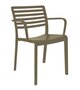 Resol Lama Armchair - Garten Armlehnstuhl: Chocolate