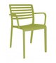 Resol Lama Armchair - Garten Armlehnstuhl: Olive Green