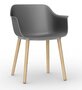 Resol Shape Madera - Garten Armlehnstuhl: Dark Grey