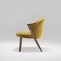 WeWood Caravela Lounge Chair-Natural Walnut - TWDM12058