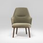 WeWood Sartor Wood Lounge Chair - Walnut TWDM12009