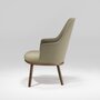 WeWood Sartor Wood Lounge Chair - Walnut TWDM12009