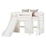 Hoppekids PREMIUM Halbhoghes Bettten mit Rutsche und Leiter