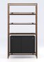 Wewood Float-Bücherregal-Walnut / Cabinet Big-B97.5 x H67.65 x T44