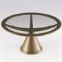 Wewood Vasco-Esstisch-Nussbaumglas (Bronze)