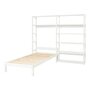 Hoppekids STOREY Regal mit Juniorbett - Regal 100 cm Juniorbett 90x200cm weiß