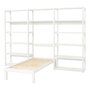 Hoppekids STOREY Regalsystem mit Juniorbett - Regal 100 cm Juniorbett 90x200cm weiß