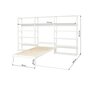 Hoppekids STOREY Regalsystem mit Juniorbett - Regal 100 cm Juniorbett 90x200cm weiß