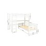 Hoppekids ECO Luxury Eck-Etagenbett 90x200cm weiß - 90x200 cm Eck-Etagenbett mit flexiblem Lattenrost