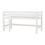 Hoppekids ECO Luxury Halbhochbett 90x200cm mit gerader Leiter weiß