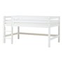 Hoppekids ECO Luxury Halbhochbett 120x200 cm mit gerader Leiter weiß