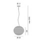 Rotaliana Flow Glass Pendelleuchte - Ø 33cm