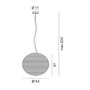 Rotaliana Flow Glass Pendelleuchte - Ø 43cm