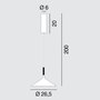 Rotaliana Dry H1 LED Pendelleuchte 