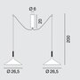 Rotaliana Dry H2 LED Pendelleuchte - 