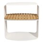 Mindo 109 Outdoor Side Table - Off-White Aluminum
