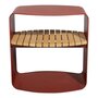 Mindo 109 Outdoor Side Table - Terracotta Red Aluminum