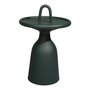 Mindo 104 Outdoor Side Table with Handle - Dark Green Aluminum
