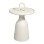 Mindo 104 Outdoor Side Table with Handle - Light Grey Aluminum