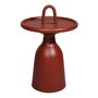 Mindo 104 Outdoor Side Table with Handle - Terracotta Red Aluminum