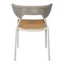Mindo 101 Outdoor Dining Chair - Stackable - Off-White Aluminum