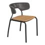 Mindo 101 Outdoor Dining Chair - Stackable - Dark Grey Aluminum