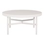 Mindo 100 Outdoor Coffee Table - Round - Off-White Aluminum