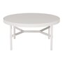 Mindo 100 Outdoor Coffee Table - Round - Off-White Aluminum