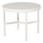 Mindo 100 Outdoor Coffee Table - Round - Off-White Aluminum