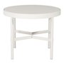 Mindo 100 Outdoor Coffee Table - Round - Off-White Aluminum