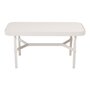 Mindo 100 Outdoor Coffee Table - Rectangular - Off-White Aluminum