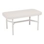 Mindo 100 Outdoor Coffee Table - Rectangular - Off-White Aluminum