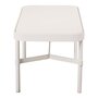 Mindo 100 Outdoor Coffee Table - Rectangular - Off-White Aluminum