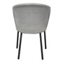 Mindo 114 Outdoor Dining Chair - Stackable - Light Grey Melange Knit-Dark Grey Aluminum
