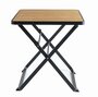Mindo 121 Foldable Table 75x75cm - Klapptisch - Bamboo - Dark Grey