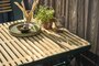 Mindo 121 Foldable Table 75x75cm - Klapptisch - Bamboo - Dark Green