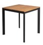 Mindo 101 Dining table 74x74cm - Esstisch - Teak-Aluminium Dark Grey