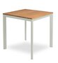 Mindo 101 Dining table 74x74cm - Esstisch - Teak - Aluminium Light Grey
