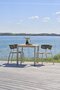 Mindo 101 Dining table 74x74cm - Esstisch - Teak - Aluminium Light Grey
