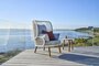 Mindo 118 High back Lounge chair - Loungesessel - Off-White - Grey Chiné