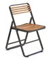 Mindo 121 Foldable Dining chair - Klappstuhl - Bamboo - Dark Grey
