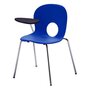 Rexite Olivia Chair with Right Writing Tablet, Antipanic Hinge - Blue