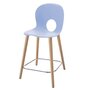 Rexite Olivia Wood L Medium stool - Very Light Blue