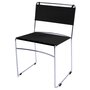 Rexite Delfina Stackable Chair - Black - Kvadrat Pause 4 fabric