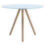 Rexite Woody Round Table Diameter 90 cm - Very Light Blue