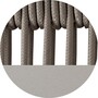 Solpuri CLUB Kaffeetisch - Alu dove / String-Flex taupe